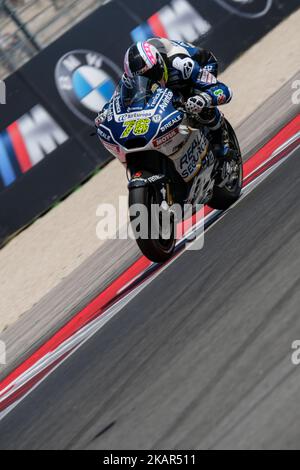 76 LORIS BAZ (Frankreich), Ducati reale Avintia Racing, Ducati Desmosedici GP15 Maschine, Gran Premio Tribul Mastercard di San Marino e della Riviera di Rimini, Aktion während des MotoGP Qualifings auf dem Marco Simoncelli World Circuit für die MotoGP Weltmeisterschaft 13., Vom 8.. Bis 10. 2017. September in Misano Adriatico, Italien, am 9. September 2017. (Foto von Felice Monteleone/NurPhoto) Stockfoto