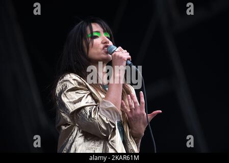 Der schottische Singer-Songwriter und Musiker KT Tunstall tritt am 10. September 2017 live beim OnBlackheath Festival in London auf. (Foto von Alberto Pezzali/NurPhoto) Stockfoto