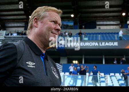 Everton-Manager Ronald Koeman während des UEFA Europa League-Spiels der Gruppe E zwischen Atalanta und dem FC Everton im Stadio Citta del Tricolore am 14. September 2017 in Reggio nell'Emilia, Italien. (Foto von Matteo Ciambelli/NurPhoto) Stockfoto