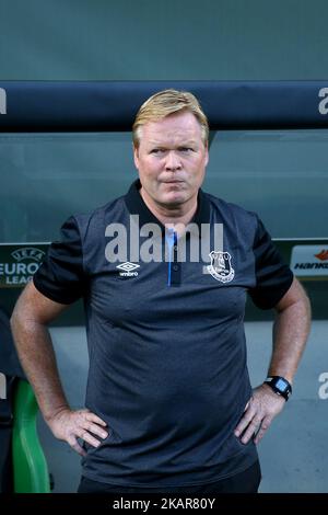 Everton-Manager Ronald Koeman während des UEFA Europa League-Spiels der Gruppe E zwischen Atalanta und dem FC Everton im Stadio Citta del Tricolore am 14. September 2017 in Reggio nell'Emilia, Italien. (Foto von Matteo Ciambelli/NurPhoto) Stockfoto