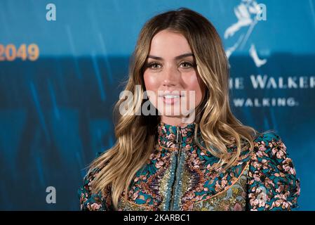 Ana de Armas nimmt am 19. September 2017 an der Filmfotoaufnahme „Blade Runner 2049“ im „Villamagna Hotel“ in Madrid Teil (Foto von Gabriel Maseda/NurPhoto) Stockfoto