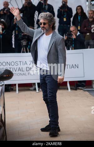 Der Schauspieler Ricardo Darín kommt im Hotel Maria Cristina während des San Sebastian Filmfestivals 65. in San Sebastian, Spanien, an. 25. september 2017. Der Schauspieler wird für seine herausragende Karriere mit dem Donostia-Preis ausgezeichnet. (Foto von COOLMedia/NurPhoto) Stockfoto