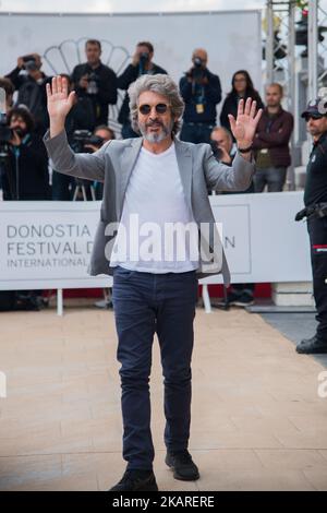 Der Schauspieler Ricardo Darín kommt im Hotel Maria Cristina während des San Sebastian Filmfestivals 65. in San Sebastian, Spanien, an. 25. september 2017. Der Schauspieler wird für seine herausragende Karriere mit dem Donostia-Preis ausgezeichnet. (Foto von COOLMedia/NurPhoto) Stockfoto