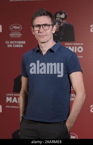 Michel Hazanavicius nimmt am 2. Oktober 2017 an der Fotozelle „Mal genio“ im Hotel Urso in Madrid, Spanien, Teil. (Foto von Oscar Gonzalez/NurPhoto) Stockfoto