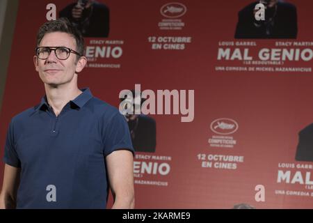 Michel Hazanavicius nimmt am 2. Oktober 2017 an der Fotozelle „Mal genio“ im Hotel Urso in Madrid, Spanien, Teil. (Foto von Oscar Gonzalez/NurPhoto) Stockfoto