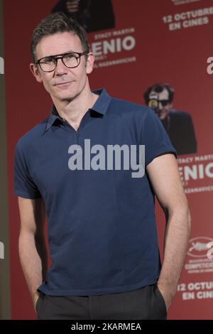 Michel Hazanavicius nimmt am 2. Oktober 2017 an der Fotozelle „Mal genio“ im Hotel Urso in Madrid, Spanien, Teil. (Foto von Oscar Gonzalez/NurPhoto) Stockfoto