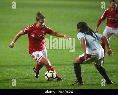 Kit Graham von Charlton Athletic Women beim FA Women's Premier League Southern Division-Spiel zwischen Charlton Athletic Women und West Ham United Ladies am 11. Oktober 2017 im Valley Stadium in London, Großbritannien. (Foto von Kieran Galvin/NurPhoto) Stockfoto