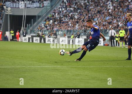 Sergej MILINKOVIC-SAVIC (SS Lazio) während des Fußballspiels der Serie A zwischen Juventus FC und SS Lazio im Allianz Olympiastadion am 14. Oktober 2017 in Turin, Italien. (Foto von Massimiliano Ferraro/NurPhoto) Stockfoto