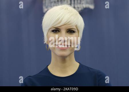 Die Singer Pasion Vega Portrait Session am 17. Oktober 2017 im Königlichen Theater in Madrid, Spanien. (Foto von Oscar Gonzalez/NurPhoto) Stockfoto