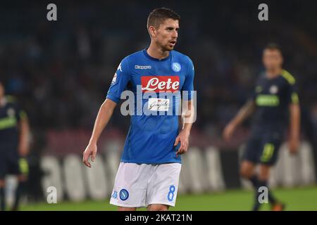 Jorginho von SSC Napoli während des Tim-Spiels der Serie A zwischen SSC Napoli und dem FC Internazionale im Stadio San Paolo Naples Italien am 22. Oktober 2017. (Foto Franco Romano/NurPhoto) Stockfoto