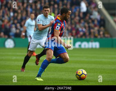 Crystal Palace's Andros Townsend während des Premier League-Spiels zwischen Crystal Palace und West Ham United im Selhurst Park Stadium, London, England am 29. Oktober 2017. (Foto von Kieran Galvin/NurPhoto) Stockfoto