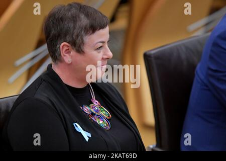 Edinburgh Schottland, Großbritannien 03. November 2022. Elena Whitham MSP im schottischen Parlament. Credit sst/alamy live News Stockfoto