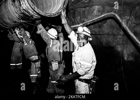 Bergbau und Maschinen in Johannesburg, Südafrika Stockfoto