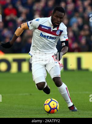 Mame Biram Diouf von Stoke City während des Premier League-Spiels zwischen Crystal Palace und Stoke City im Selhurst Park Stadium, London, England am 25. November 2017. (Foto von Kieran Galvin/NurPhoto) Stockfoto