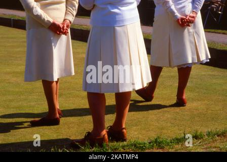 Rasenschalen in England Stockfoto