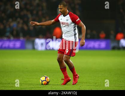 Salomon Rondon von West Bromwich Albion während des Premier League-Spiels von West Ham United gegen West Bromwich Albion (WBA) im London Stadium, Queen Elizabeth II Olympic Park, London, Großbritannien - 02. Januar 2018 (Foto: Kieran Galvin/NurPhoto) Stockfoto