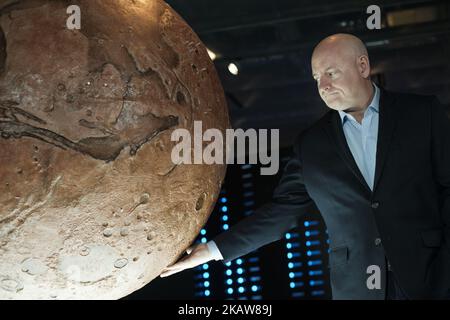 Astronaut Scott Kelly präsentiert das Buch RESISTENCIA in Espacio Fundacion Telefonica de Madrid. Spanien. 22. Januar 2018 (Foto von Oscar Gonzalez/NurPhoto) Stockfoto