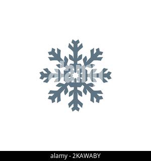 schneeflocke-Symbol. Vektorgrafik Stock Vektor