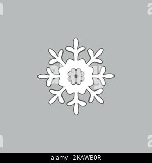 schneeflocke-Symbol. Vektorgrafik Stock Vektor