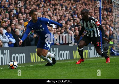 Chelseas Eden Hazard während des Spiels der FA Cup 4.-Runde zwischen Chelsea und Newcastle United auf der Stanford Bridge in London, Großbritannien, am 28. Januar 2018. (Foto von Kieran Galvin/NurPhoto) Stockfoto