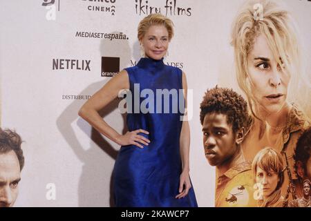 Die spanische Schauspielerin und Darstellerin Belen Rueda posiert für die Fotografen während der Premiere des Films 'El Cuaderno de Sara' (SaraÂ´s Booknote') in Madrid, Spanien, 31. Januar 2018 (Foto von Oscar Gonzalez/NurPhoto) Stockfoto