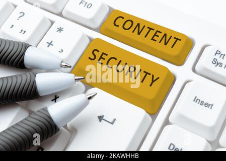 Handschriftliche Texte Inhaltssicherheit. Internetkonzept die Planung Entwicklung und Verwaltung von Inhalten Abstrakte Schreibkraft Üben Speed Typing Stockfoto