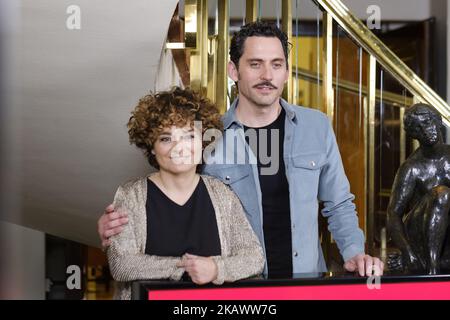 Anna Rodriguez Costa und Paco Leon nehmen am 2. März 2018 an der Fotozelle „Arde Madrid“ im Intercontinental Hotel in Madrid, Spanien Teil (Foto von Oscar Gonzalez/NurPhoto) Stockfoto