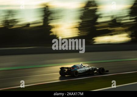 18 Lanze Spaziergang von Kanada mit Williams F1 Mercedes FW41 während des vierten Tages von F1 Wintertests auf dem Circuit de Catalunya am 9. März 2018 in Montmelo, Spanien. (Foto von Xavier Bonilla/NurPhoto) Stockfoto