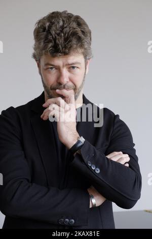 Pablo Heras Casado präsentiert am 19. März 2018 in Madrid, Spanien, das Benefizkonzert „Acordes con Solidaridad“ mit dem Schulchor San Antonio de Madrid am Teatro Real (Foto: Oscar Gonzalez/NurPhoto) Stockfoto