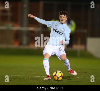 West Ham United's Alfie Lewis beim Freundschaftsspiel zwischen Dagenham und Redbridge gegen West Ham United im Chigwell Construction Stadium, Dagenham England am 21. März 2018 (Foto: Kieran Galvin/NurPhoto) Stockfoto