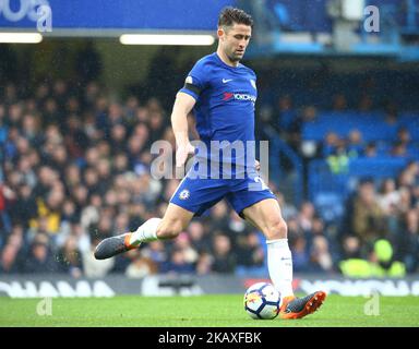 Chelseas Gary Cahill während des Spiels der englischen Premier League zwischen Chelsea und West Ham United in Stamford Bridge, London, England am 8. April 2018. (Foto von Kieran Galvin/NurPhoto) Stockfoto