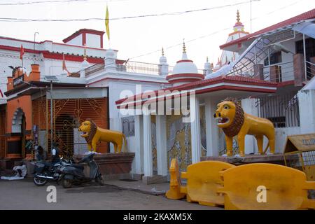 Der Danteshwari-Tempel ist das Zentrum des weltberühmten Bastar Dussehra. Stockfoto