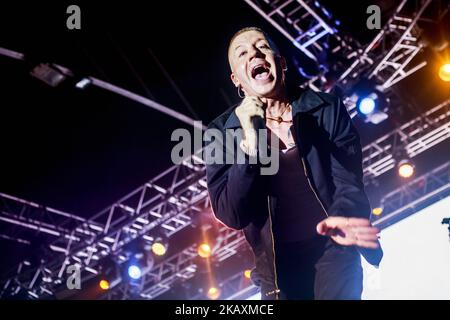 Macklemore tritt am 22. April 2018 live bei Fabrique in Mailand auf (Foto: Mairo Cinquetti/NurPhoto) Stockfoto