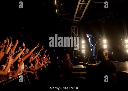 Macklemore tritt am 22. April 2018 live bei Fabrique in Mailand auf (Foto: Mairo Cinquetti/NurPhoto) Stockfoto