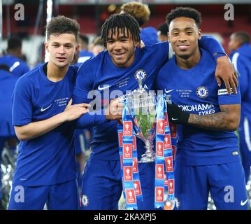 Während des FA Youth Cup Finals 2. Leg Match zwischen Arsenal U18 und Chelsea U18 im Emirates Stadium, London England am 30. April 2018 (Foto: Kieran Galvin/NurPhoto) Stockfoto