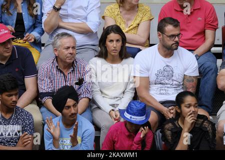 Ana Boyer Preysler während des fünften Tages des Mutua Madrid Open Tennisturniers im Caja Magica am 9. Mai 2018 in Madrid, Spanien (Foto von Oscar Gonzalez/NurPhoto) Stockfoto