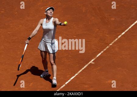 Rumänische Simona Halep während der Mutua Madrid Open 2018 im Caja Magica in Madrid, Spanien. 10.Mai 2018. (Foto von COOLMedia/NurPhoto) Stockfoto