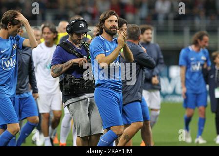 Andrea Pirlo während der 'La partita del Maestro' ('die Nacht des Meisters') sein Abschiedsspiel im Giuseppe Meazza Stadion am 21. Mai 2018 in Mailand, Italien. (Foto von Massimiliano Ferraro/NurPhoto) Stockfoto