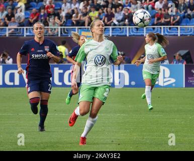 Lara Dickenmann von VFL Wolfsburg beim UEFA Women's Champions League Finale zwischen VFL Wolfsburg und Olympique Lyonnais am 24. Mai 2018 in Kiew, Ukraine. (Foto von Kieran Galvin/NurPhoto) Stockfoto