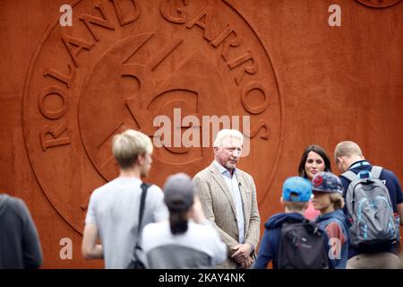 Boris Becker gesehen in Paris während des Tennis Roland Garros Turniers. Boris Becker trennt sich von Frau Lilly. Am 29. Mai 2018. (Foto von Mehdi Taamallah/NurPhoto) Stockfoto