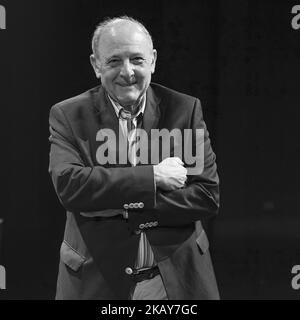 Der Schauspieler Emilio Gutierrez Caba während der Präsentation VON LA CUEVA DE SALAMANCA im Teatro de la Comedia in Madrid. 6. Juni 2018 (Foto von Oscar Gonzalez/NurPhoto) Stockfoto