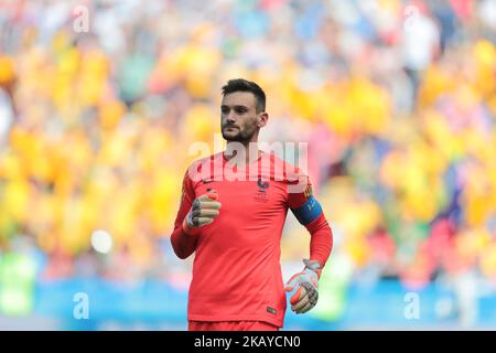 Torwart Hugo Lloris aus der französischen Nationalmannschaft bei einem Fußballspiel der Gruppe C 2018 zwischen Frankreich und Australien am 16. Juni 2018 in der Kazan Arena in Kazan, Russland. (Foto von Anatolij Medved/NurPhoto) Stockfoto