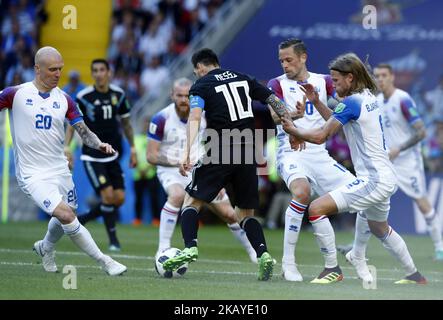 Gruppe D Argetnina gegen Island - FIFA World Cup Russia 2018 LionelMessi (Argentinien) am 16. Juni 2018 im Spartak-Stadion in Moskau, Russland. (Foto von Matteo Ciambelli/NurPhoto) Stockfoto