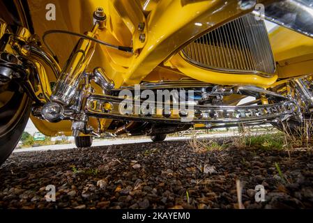 1932 Ford 3 Hot Rod mit Fenster Stockfoto