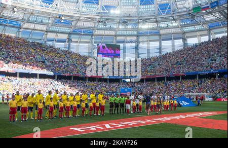 2018 FIFA Fußball-Weltmeisterschaft Russland Gruppe F Spiel zwischen Schweden und Korea Republik im Nischni Nowgorod Stadion am 18. Juni 2018 in Nischni Nowgorod, Russland. (Foto von Tomasz Jastrzebowski/NurPhoto) Stockfoto