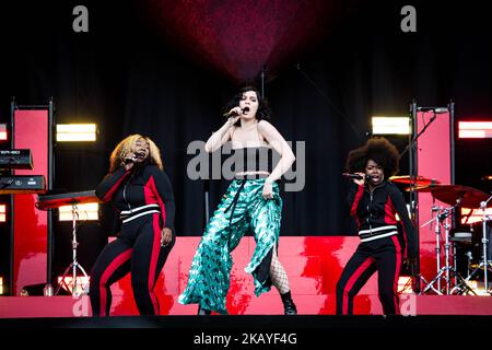 Jessie J spielt live beim Pinkpop Festival 2018 in Landgraaf Niederlande (Foto: Roberto Finizio/NurPhoto) Stockfoto