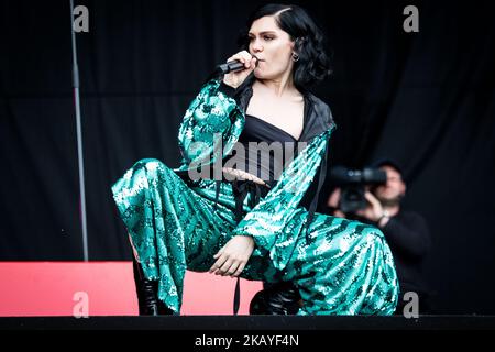 Jessie J spielt live beim Pinkpop Festival 2018 in Landgraaf Niederlande (Foto: Roberto Finizio/NurPhoto) Stockfoto