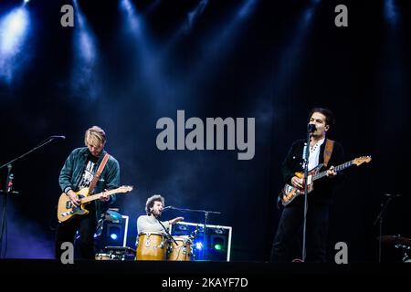 Milky Chance spielt live beim Pinkpop Festival 2018 in Landgraaf Niederlande (Foto: Roberto Finizio/NurPhoto) Stockfoto