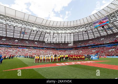 Eine allgemeine Ansicht des Luzhniki-Stadions während des Spiels der FIFA-Weltmeisterschaft der Gruppe B 2018 zwischen Portugal und Marokko im Luzhniki-Stadion in Moskau, Russland, am 20. Juni 2018 (Foto: Andrew Surma/NurPhoto) Stockfoto