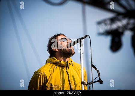 Liam Gallagher tritt am 21. Juni 2018 live auf der I-Days 2018 Area Expo Experience in Mailand, Italien, auf. (Foto von Roberto Finizio/NurPhoto) Stockfoto